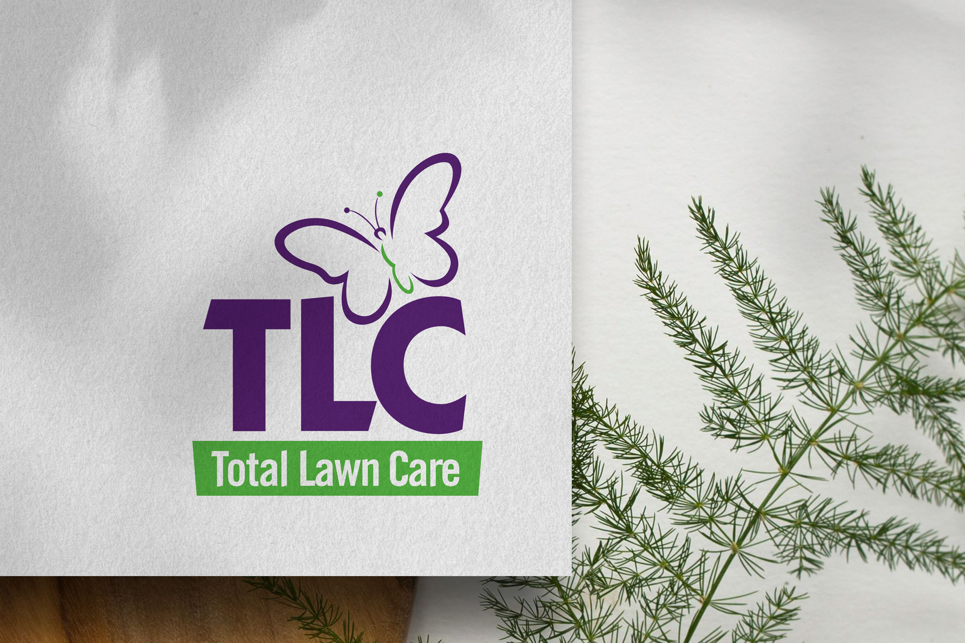 Logo, corporate identity, website, advertising, direct mail, vehicle design, digital marketing for TLC Total Lawn Care, commercial landscaping company in Jacksonville, FL